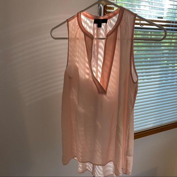 J. Crew Sleeveless Open V-Neck Top - Picture 3 of 4